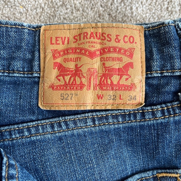 Levi's Men's 527 Classic Indigo Straight Jeans - Picture 2 of 4